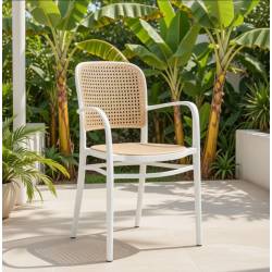 SILLON APILABLE EN POLIPROPILENO BLANCOY BEIGE