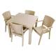 CONJUNTO DE JARDIN IMITACION RATTAN BEIGE 2