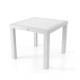 MESA CUADRADA IMITACION RATTAN BLANCA 90 - 1