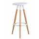 TABURETE ALTO PATAS MADERA MACIZA