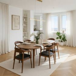 SILLA CON BRAZOS EN HAYA TEÑIDA