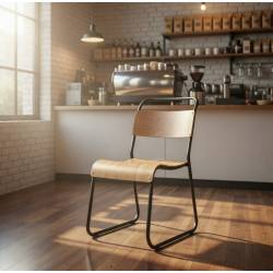 Silla de madera contrachapada de abedul