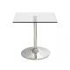 MESA CUADRADA 60 CM TAPA DE CRISTAL TEMPLADO
