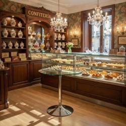 MESA REDONDA 80 CM TAPA DE CRISTAL TEMPLADO 0