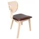 SILLA DE MADERA CONTRACHAPADA Y ASIENTO SIMILPIEL 5