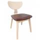 SILLA DE MADERA CONTRACHAPADA Y ASIENTO SIMILPIEL 2 7