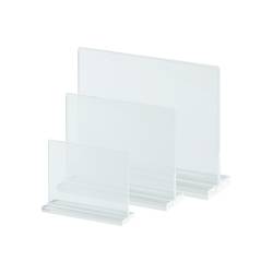 Portagráfica con base de metacrilato horizontal