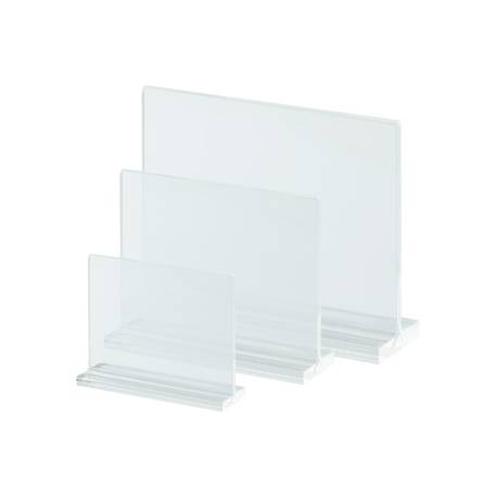 Portagráfica con base de metacrilato horizontal