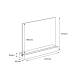 Portagráfica horizontal con base de madera con Gripper medidas A5