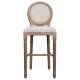 TABURETE ALTO EN MADERA TAPIZADO 4