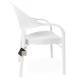 SILLON APILABLE POLIPROPILENO BLANCO Y PATAS METALICAS 2