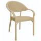 SILLON APILABLE POLIPROPILENO CAPUCHINO Y PATAS METALICAS 2