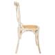 SILLA DE MADERA BLANCA ASIENTO 5DE RATAN