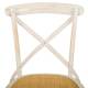 SILLA DE MADERA BLANCA ASIENTO DE RATAN 9