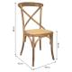 SILLA DE MADERA ASIENTO DE RATAN 9