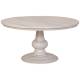  MESA REDONDA DE 150 cm MADERA ACABADO BLANCO 2