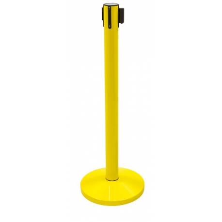 Poste de cinta retráctil / Catenaria amarillo