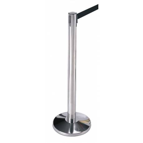 Poste de cinta retráctil / Catenaria cromado