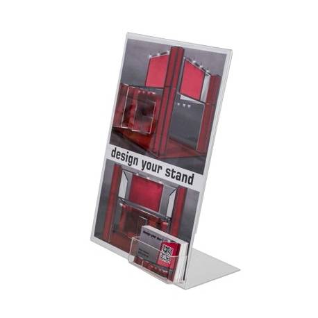 Portagráficas A4 con tarjetero