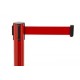 Poste de cinta extensible / Catenaria color rojo detalle