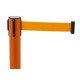 Poste de cinta retractil naranja detalle
