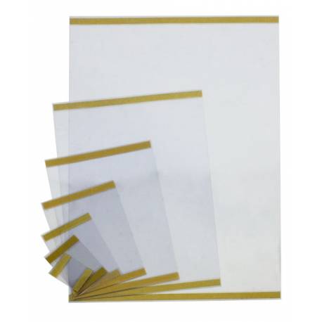 Filmina o porta tarjetas adhesivo