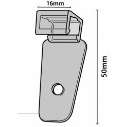 Clip sujeta marcos a pared
