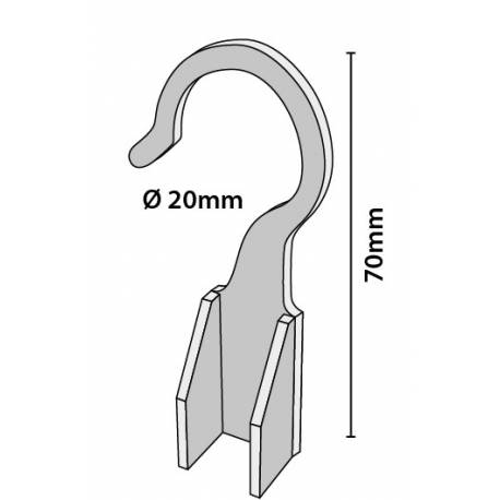Gancho lateral para marcos
