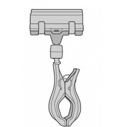 Pinza portaprecio 25x110 mm con pinza doble