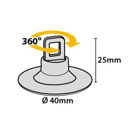 Colgador redondo 40 mm
