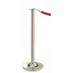 Poste cromado para cordón