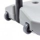 Caballete de exterior base rellenable con ruedas