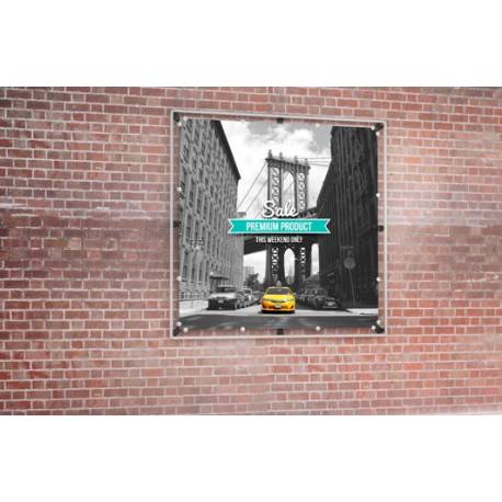 Kit para lona de fachada 2x2 metros