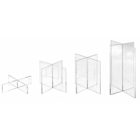 Pedestal para producto en forma X