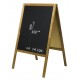 CABALLETE Pizarra con patas de 100x60 cm tamaño pizarra