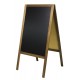 CABALLETE Pizarra con patas de 118x61 cm con marcos de 4 cm de ancho