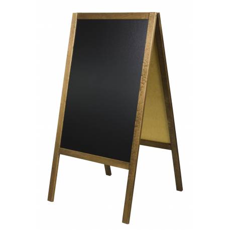 CABALLETE Pizarra con patas de 118x61 cm con marcos de 4 cm de ancho