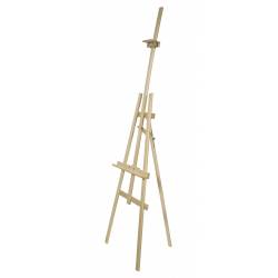 Caballete de madera de 178 cm de alto para lienzo de 31.5 a 133 cm de alto.