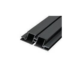 Perfil de aluminio negro 100 mm por barras