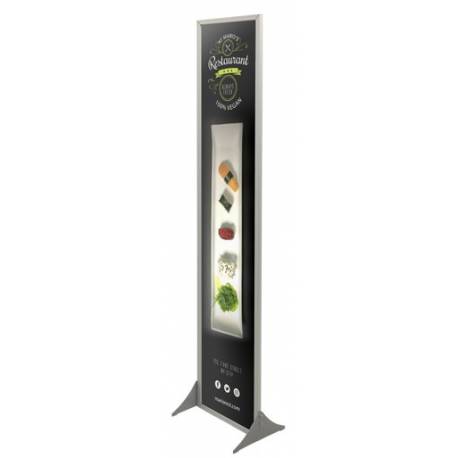 Marco de aluminio para cartel de 297 x 1700 mm 