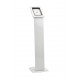 Floor metal tablet stand blanco