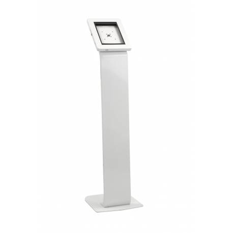 Floor metal tablet stand blanco