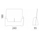 Portafolletos doble para 10x21 cm medidas