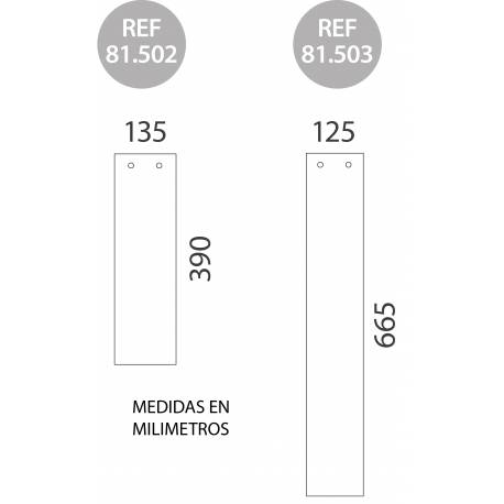 Medidas de las bolsas para embolsador de paraguas